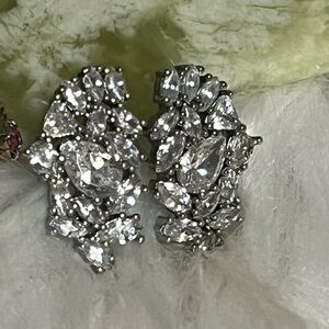 Sparkling Cluster Earrings